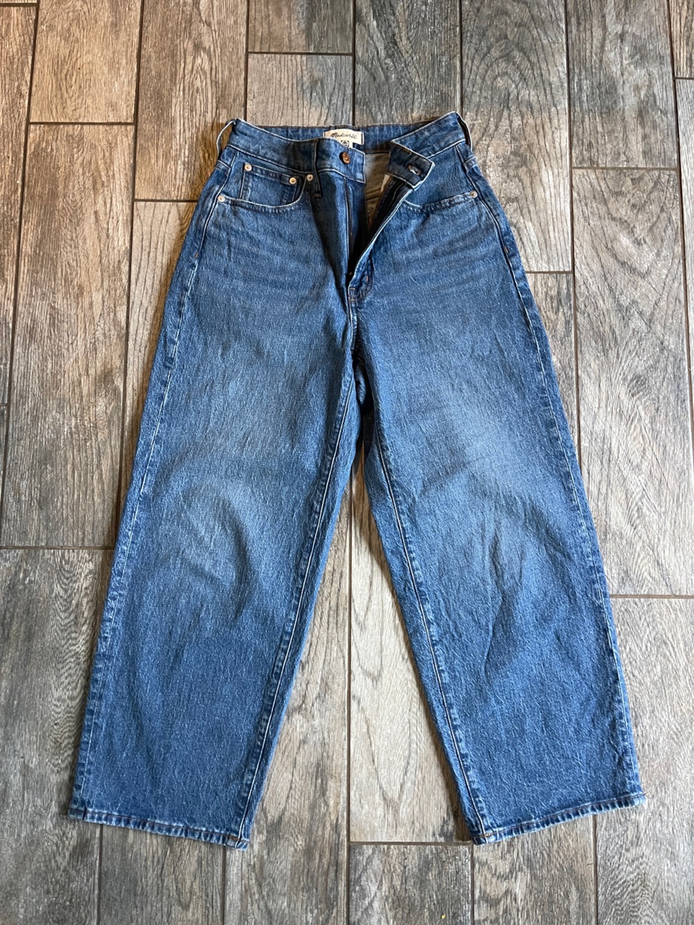 Madewell The Curvy Perfect Vintage Wide-Leg Crop Jean